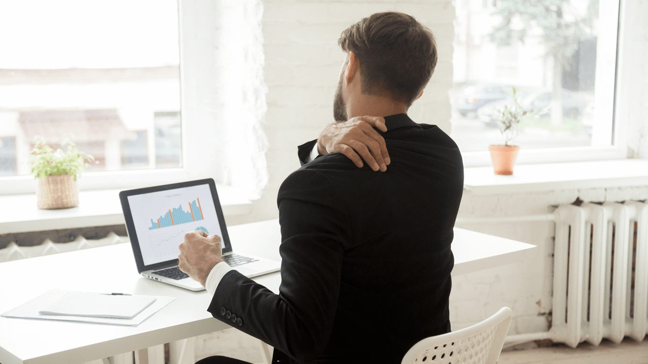 Back pain from sitting work on your computer