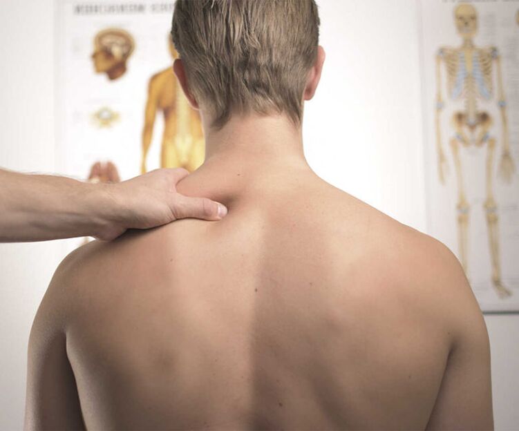 Diagnostic examination of a patient with cervical osteochondrosis to prescribe a treatment plan